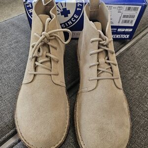 Birkenstock Beige Suede Chukka Boots